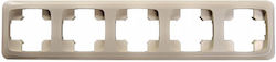 Liregus Wechselrahmen für 5 Positionen in Beige Farbe