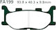 Мотоциклетни Накладки Fa199 Delta Brakes Dl100/db2033 Полу Метални