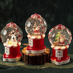 Коледна Декоративна Снежна Топка с Звук и Led Осветление Retro Gumball Machine Коледна Декоративна Снежна Топка с Звук и Led Осветление Retro Gumball Machine