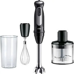 Braun Blender de mână cu tijă din inox 1000W Negru Braun Blender de mână cu tijă din inox 1000W Negru