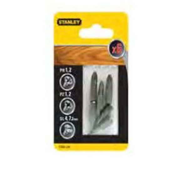 Stanley Μύτες Κατσαβιδιού Ph Sl 25mm 6 Τεμ Sta61120