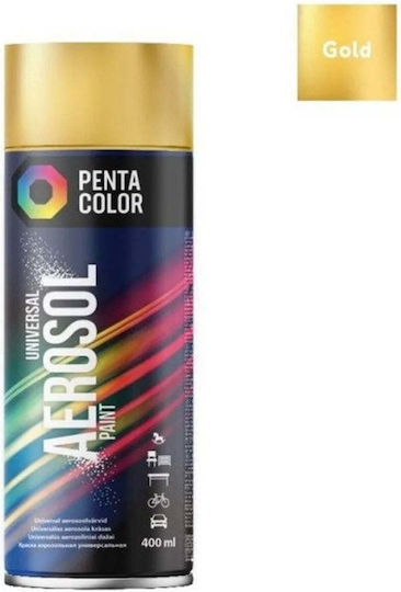 Pentacolor Σπρέι Βαφής με Μεταλλικό Εφέ Χρυσό Gold 400ml