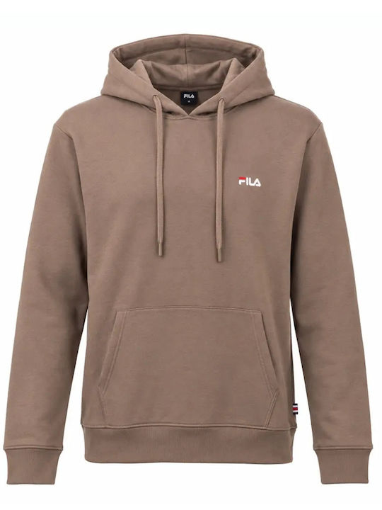 FILA Γυναικείο Φούτερ με Κουκούλα Brown