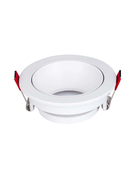 Domoletti Spot Încastrat Cu Dulie GU10 Alb 10x10 cm