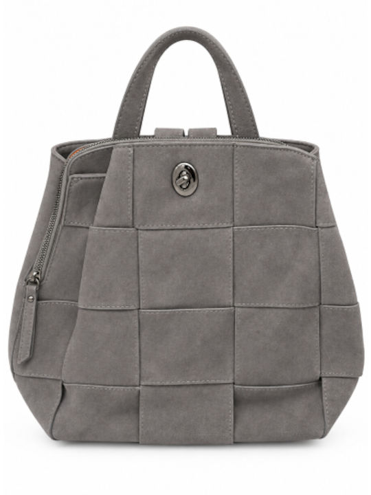 Morena Spain Damentasche Rucksack Wildleder Gra...
