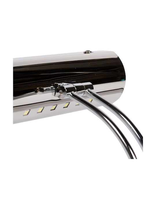 Domoletti Moderner Wandleuchte mit Integrierte LED und Kaltweißes Licht Silber 18cm