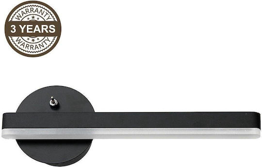 Domoletti Wall Lamp with Integrated LED and Natural White Light Black 37x16x10cm