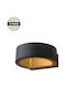 Domoletti Wall Lamp with Integrated LED and Natural White Light Black