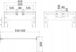 Cersanit Aqua Rear Support Accessory Built-In Cisterns S97-063