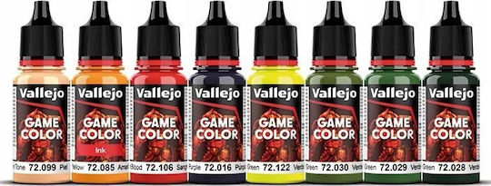 Acrylicos Vallejo Modellbau-Farben Orcs & Goblins 18ml 8 Stück