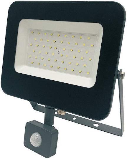 Standart Wasserdichter LED Flutlichter 50W Natürliches Weiß mit Bewegungssensor IP65