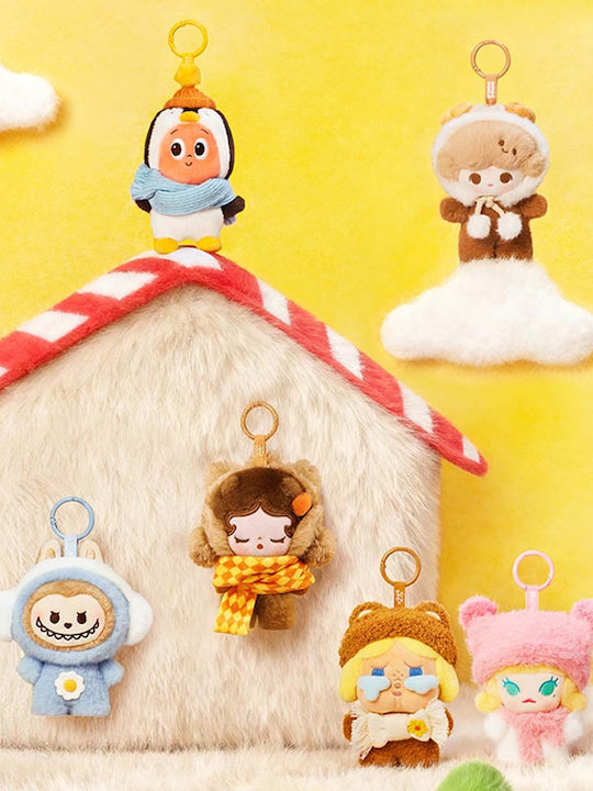 Plüschiger Schlüsselanhänger Pop Mart Pop Bean Fluffy Cozy Series Plüsch Anhänger Blind Box 1 Stück Zufallsauswahl
