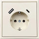 Liregus Single Walled Power Socket Beige