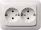 Liregus Double Walled Power Socket White
