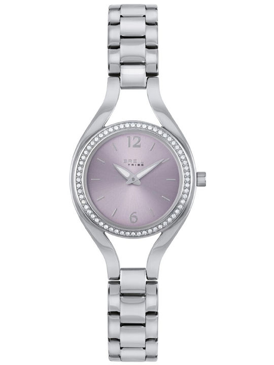 Women's Watch Battery with Stainless Steel Bracelet Silver