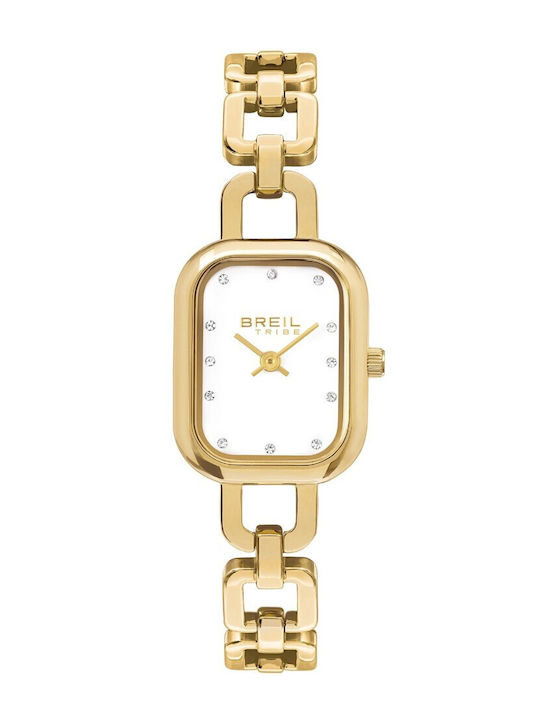 Women's Watch Battery with Gold Stainless Steel Bracelet