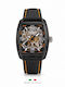Locman Italy Sport Skeleton 37x46.8mm PVD Black Movement Swiss Three Hands Automatic Dial Transparent Deflector Strap Black Cordura