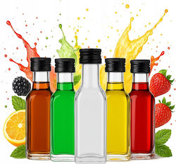 Σετ 100x Sticle Din Sticlă Marasca 20 Ml Transparente Cu Capac Filetat Fi18 18x12 Mm Mini Sticlă Pentru Lichior Tincture Mostre Alcool Uleiuri Esențiale Άρωμα Άρωμα Sticlă Rezistentă 8 Δι