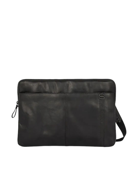 Spikes & Sparrow Leder Herren Geldbörse Schwarz