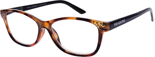Readers Lesebrillen +1.00 in Braun Farbe RD140