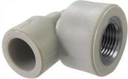 KAN-therm Polypropylene Pipe Elbow 1/2" Female 16mm 04104616