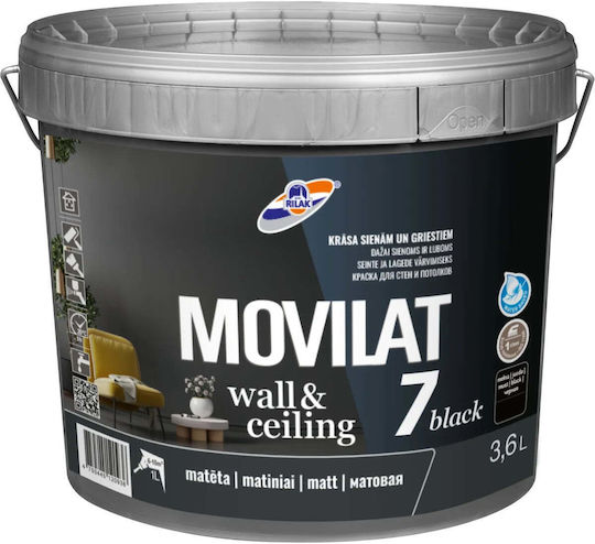 Rilak Acryl Wasser 3.6lt Schwarz Farbe Matt