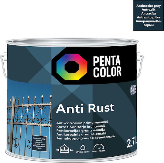 Pentacolor Pentacolor Antikorrosionsfarbe 2.7l Anthrazit