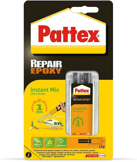 Pattex Εποξική Ξυλόκολλα 2 Συστατικών Διάφανη 11ml