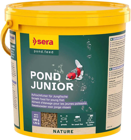Sera Pond Junior 3,8 L 800g Körniges Fischfutter Für Jungfische In Seen