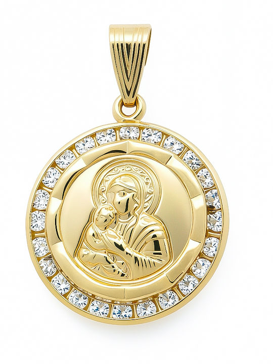 Daskalakis Kinder Amulet Daskalakis mit Jungfrau Maria aus 9K Gold 56737