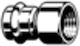 Viega Transitional Connector Sanpress Inox 28mm 3/4'' 436 643