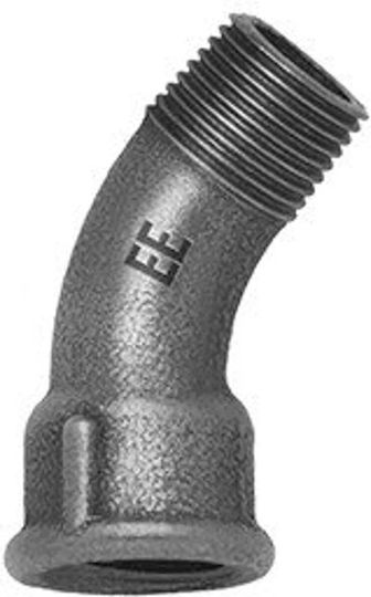 Odlewnia Long Galvanized Arch 45* Dn32 11/4 Internal External Thread