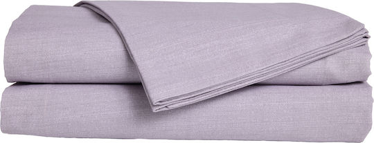 Das Home 5449 Bed Sheet King Size Fitted 160x200+35cm Lilac
