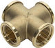 Tdm Brass Four-Way Mixing 3/4 V