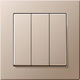 Liregus Recessed Wall Switch without Frame Gold