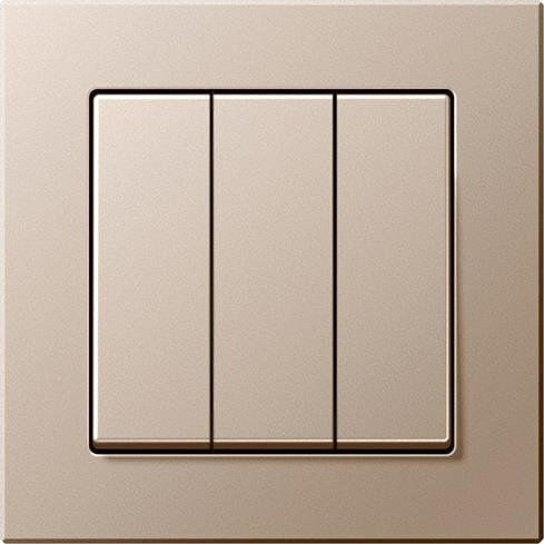 Liregus Recessed Wall Switch without Frame Gold