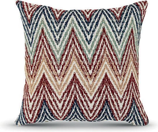 Lino Home Decorative Pillow Case Yeda Burgundy 43x43cm