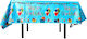 Tablecloth Flippy Foil Happy Birthday Balloon Print 137 X 274 Cm Blue