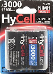 Hycell Satz 2 Werkzeugbatterien NiMH 1.2V
