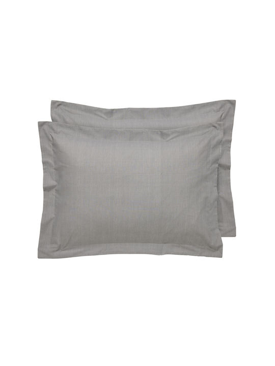 Das Home Casual Kissenbezüge Oxford Grau 50x70cm