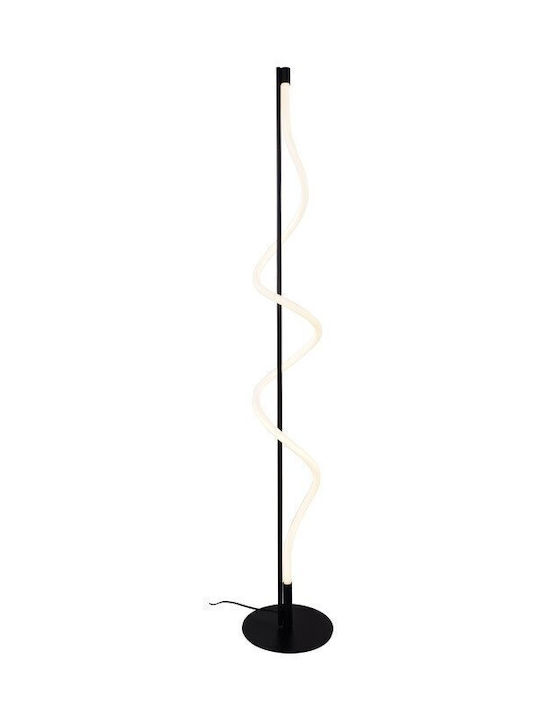 Domoletti LED Stehlampe Υ150xΜ25cm mit Natürliches Weiß Licht 2200lm Schwarz