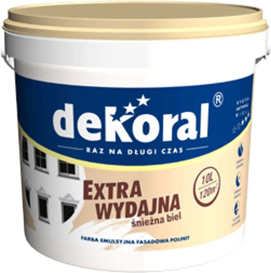 Vopsea Plastică Acuarelă Pentru Utilizare Internă și Externă Albă 5lt
