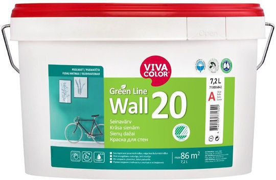 VivaColor Vopsea Acrilică Pentru Utilizare Internă Green Line 7.2lt
