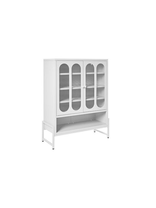 Μπουφές Berwyn 3280 από Μέταλλο Άσπρο 84x35x108cm