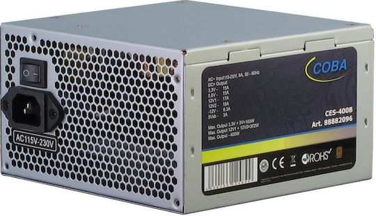 Inter-Tech Coba CES-400B 400W Μαύρο Τροφοδοτικό Υπολογιστή Full Wired 80 Plus Bronze