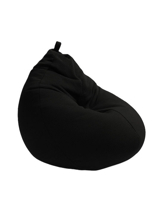 Pouf Birne Wasserdicht Teatro Schwarz 90x90x100cm