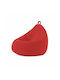 Pouf Birne Wasserdicht Canvas Logo Rot 90x90x100cm A3CANlogo-rot
