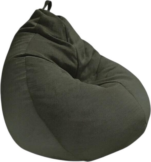 Bean Bag Chair Pear Waterproof Olive 90x90x100cm