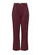 Damen Zeichenfolge Hose Burgundisch