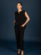 Women's Fabric Trousers Black